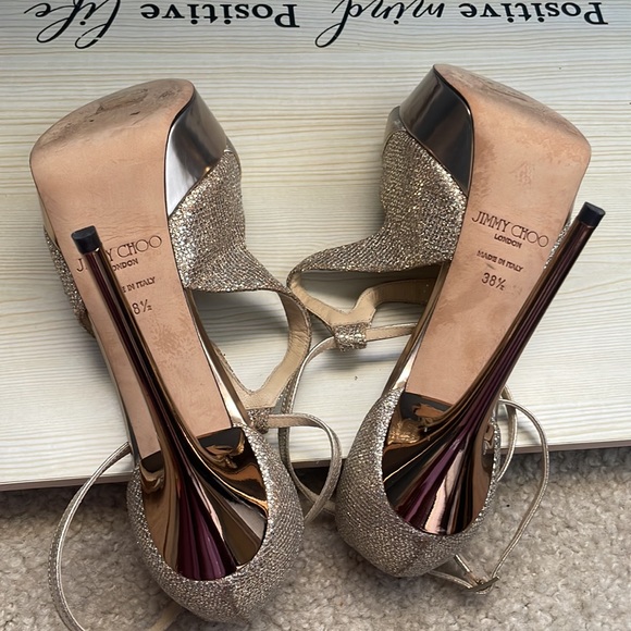 Authentic Jimmy Choi Peep Toe Heels - Picture 4 of 4